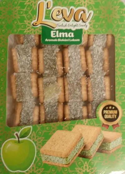 L’eva Apple Flavoured Biscuit Turkish Delight 350 g