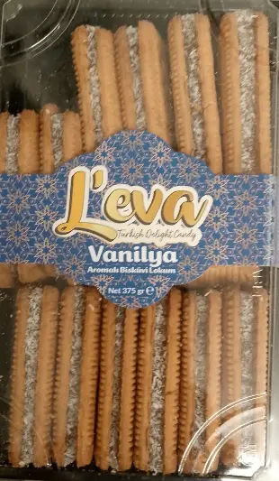 L’eva Vanilla Flavoured Biscuit Turkish Delight 375 g
