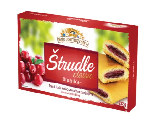 Strudlice Cranberry Flavoured 252 g