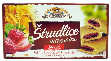 Çilek Aromalı Strudlice 252 g