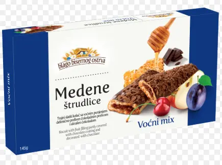 Strudlice Medene Honig-Mix mit Früchten und Schokolade 145 g