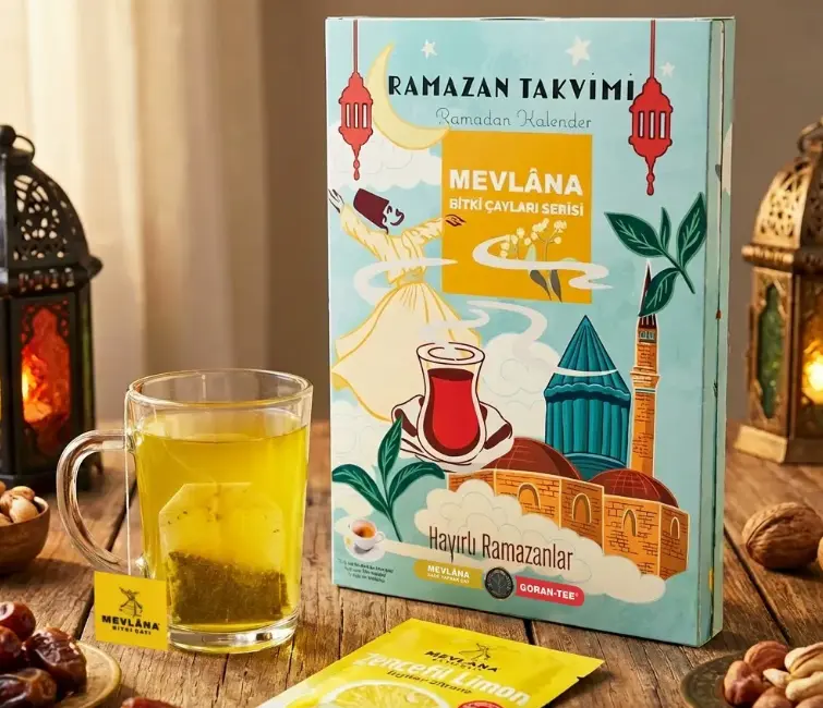 Goran Tee Mevlana Bitki Çayı Ramazan Takvimi 2026 (90’lı)