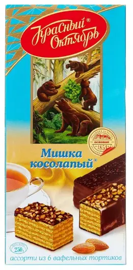 Krasny Oktyabr Mishka Kosolapy Gofretli Kek Karışık 250 g