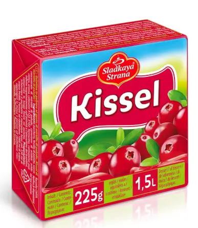 Sladkaya Strana Preiselbeer Kissel Dessert 225 g