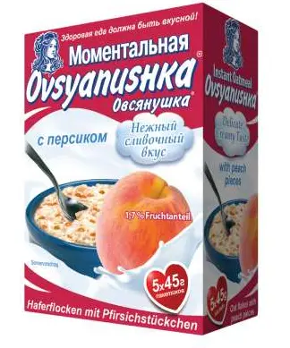 Ovsyanushka Instant Oatmeal with Peach 225 g