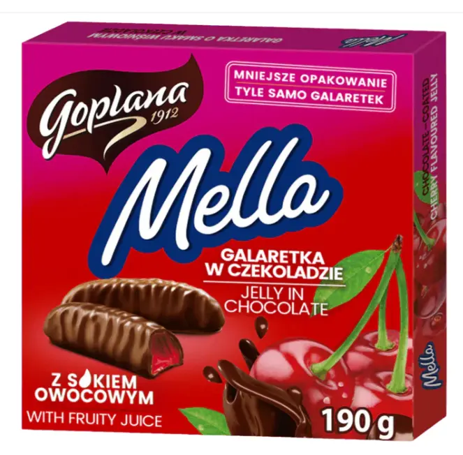 Goplana Mella Vişneli Jöleli Çikolata 190 g