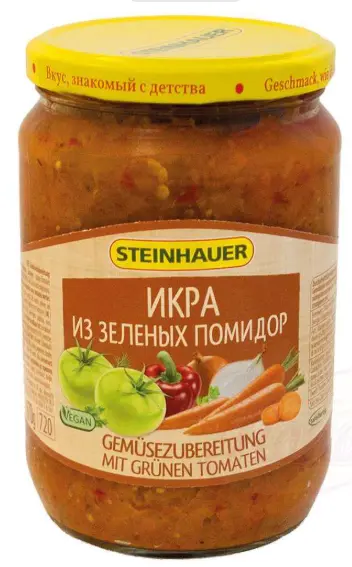 Steinhauer Gemusezubereitung Mit Grunen Tomaten 720 ml