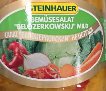 Steinhauer Belotserkovskiy Acisiz Sebze Salatasi 720 ml 660 g