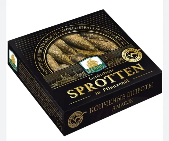 Bering Geraeucherte Sprotten in Pflanzenoel 120 g