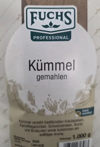 Fuchs Professional Toz Kimyon (Caraway) 1000 g