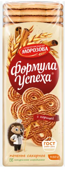 Morozova Formula Uspekha Cinnamon Sugar Cookies 350 g