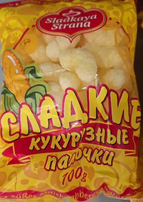 Sladkaya Strana Tatlı Mısır Çubukları 100 g