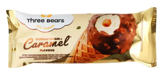 Three Bears Karamel Aromalı Vanilyalı Dondurma 70 g