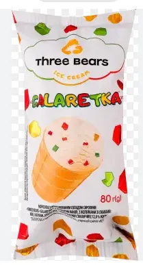 Three Bears Galaretka Ice Cream 80 g