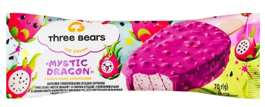 Three Bears Mystic Dragon Ice Cream Bar 70 g