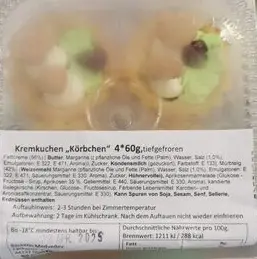 Cream Pastry Baskets 4 x 60 g