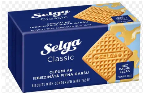 Selga Biscuits with Condensed Milk Flavour 180 g