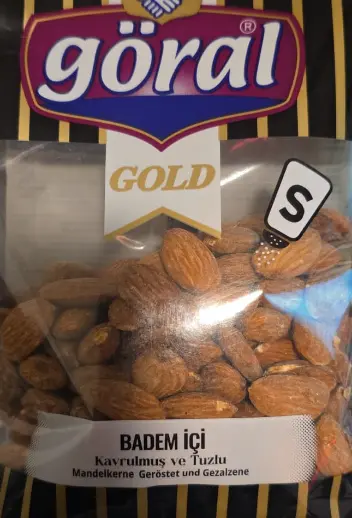 Göral Gold Kavrulmuş & Tuzlu Badem İçi 200 g