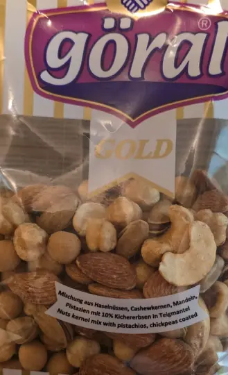 Göral Gold Antep Fıstıklı & Kaplamalı Leblebili Karışık Kuruyemiş