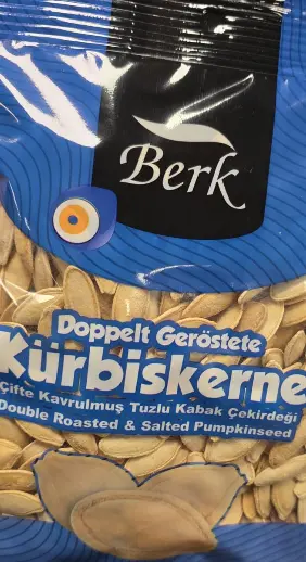 Berk Doppelt Geröstete Und Gesalzene Kürbiskerne