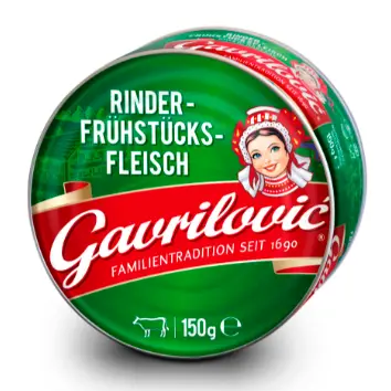Gavrilovic Rinder Frühstücksfleisch 150 g