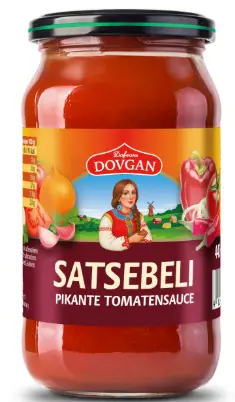 Dovgan Satsebeli Pikante Tomatensauce 442 ml