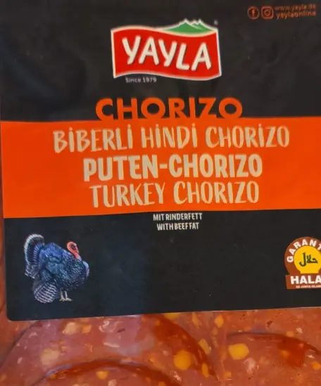 Yayla Turkey Chorizo 80 g