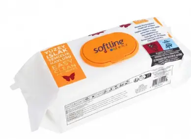 Softline Lemon Wet Cleaning Wipes 100 pcs