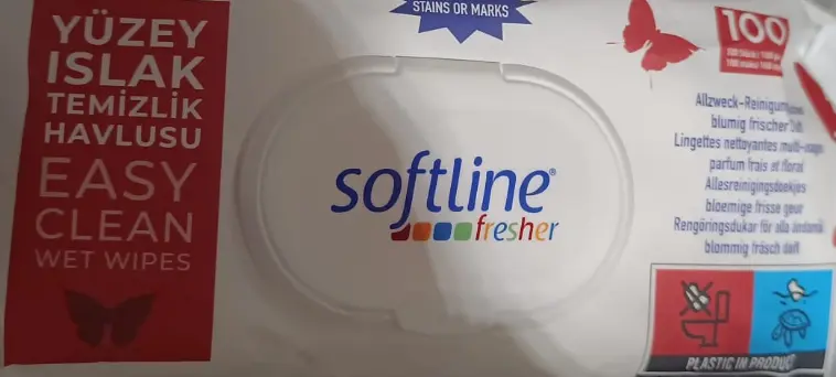 Softline Islak Temizlik Havlusu Çiçek Ferahlığı 100'lü