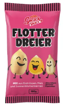Smack Snack Flotter Dreier Mix Fıstık, Mısır & Ayçekirdeği 180 g