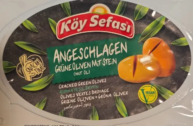 Köy Sefası Cracked Green Olives with Stone 100 g