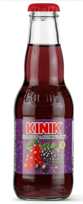 Kınık Brombeere–Schwarze Johannisbeere Mineralwasser 200 ml