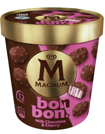 Magnum Bonbon Choc & Cherry Ice Cream Bites 12 pcs 204 ml