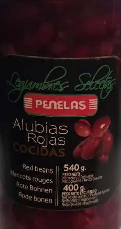 Penelas Cooked Red Beans 540 g