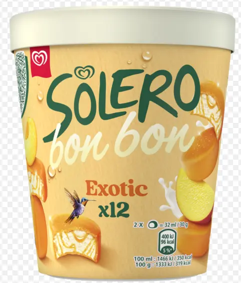 Solero Bonbon Exotic Ice Cream Bites 12 pcs 192 ml