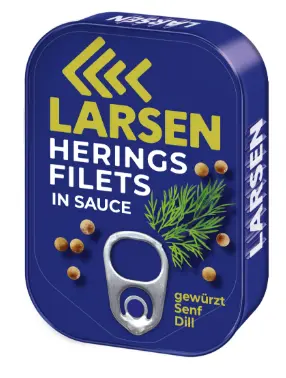 Larsen Herring Fillets in Mustard Dill Sauce 110 g
