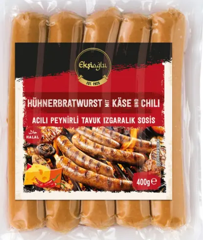 Eksioglu Hühnerbratwurst Käse Chili 400 g