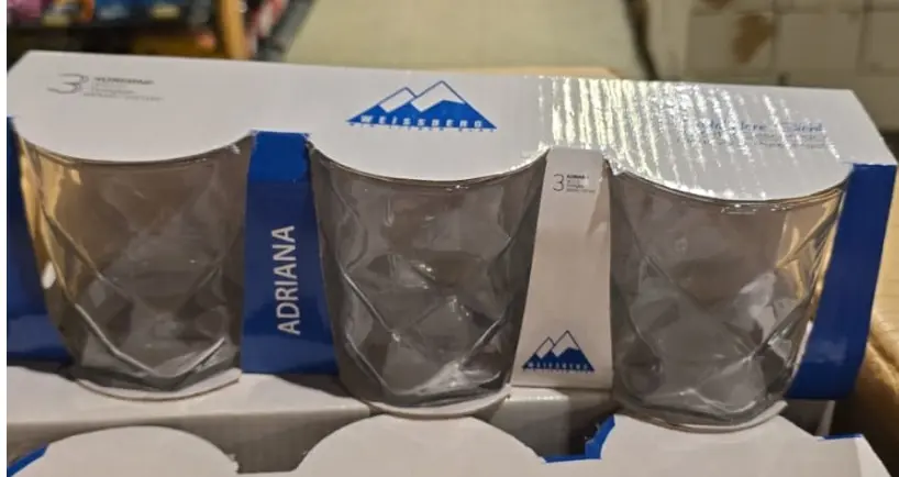 Weissberg Adriana Drinking Glass Set – 3 Pieces, 300 ml