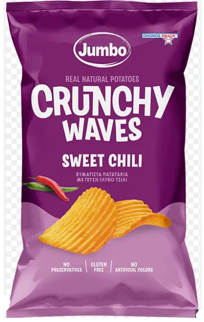 Jumbo Crunchy Waves Sweet Chili Chips 90 g