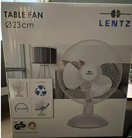 Lentz Pedestal Fan 23 cm