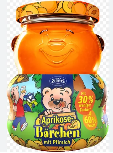 Zentis Bärchen Fruchtaufstrich Aprikose Pfirsich 250 g