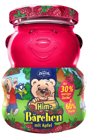 Zentis Bear Fruit Spread Raspberry Apple 250 g