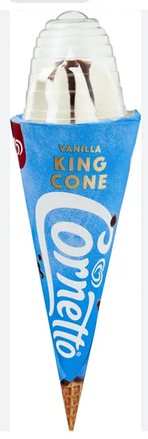 Cornetto King Cone Vanille Eis 260 ml