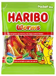 Haribo Halal Würmer 100 g
