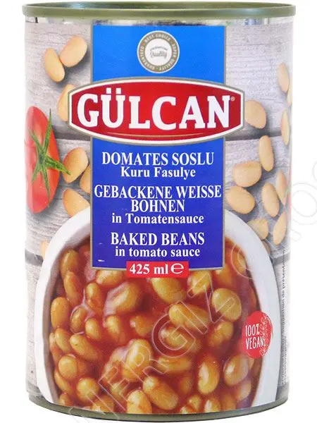 Gülcan Gebackene Weiße Bohnen in Tomatensauce 425 ml