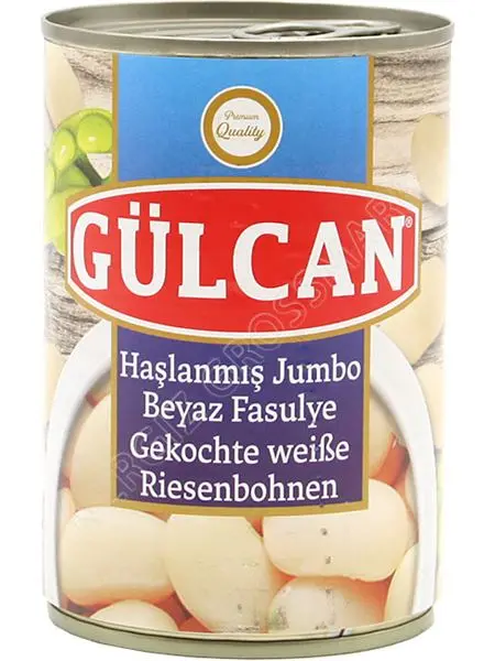 Gülcan Haşlanmış Jumbo Beyaz Fasulye 400 g