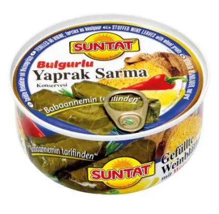 Suntat Stuffed Vine Leaves with Bulgur 280 g Tin