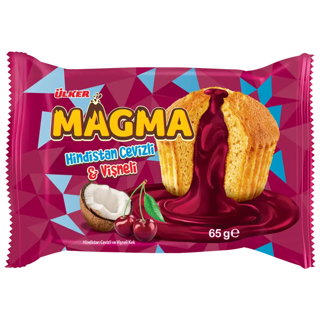 Ülker Dankek Magma Kuchen mit Kokosnuss und Sauerkirsche 65 g