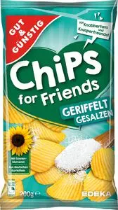 [GSAL102711544] Gut & Günstig Crinkle Cut Chips Salted 200 g
