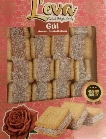 [GSAL1027131094] L’eva Rose Flavoured Biscuit Turkish Delight 350 g